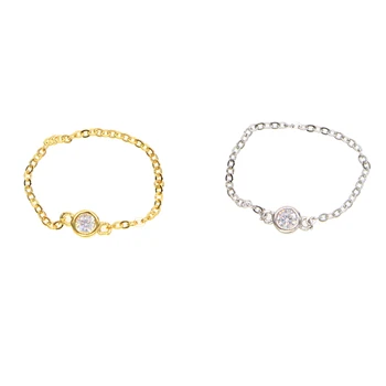delicate dainty chain rings 100% 925 sterling silver single stone cz sparking simple women girl #5-#8 silver chain cz ring
delicate dainty chain rings 100% 925 sterling silver single stone cz sparking simple women girl #5-#8 silver chain cz ring