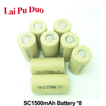 1.2V 1500mAh Ni-CD Battery Cell Rechargeable Power Tool SC Batteria 10A For Hitachi For Bosch Battery 8 Pack Included
1.2V 1500mAh Ni-CD Battery Cell Rechargeable Power Tool SC Batteria 10A For Hitachi For Bosch Battery 8 Pack Included