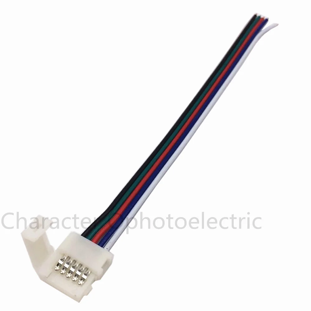 10pcs/lot 12mm 5pin RGBW LED Strip Connector Wire Two clip Extend Cable For 5050 RGBW Strip light No Need Soldering
10pcs/lot 12mm 5pin RGBW LED Strip Connector Wire Two clip Extend Cable For 5050 RGBW Strip light No Need Soldering