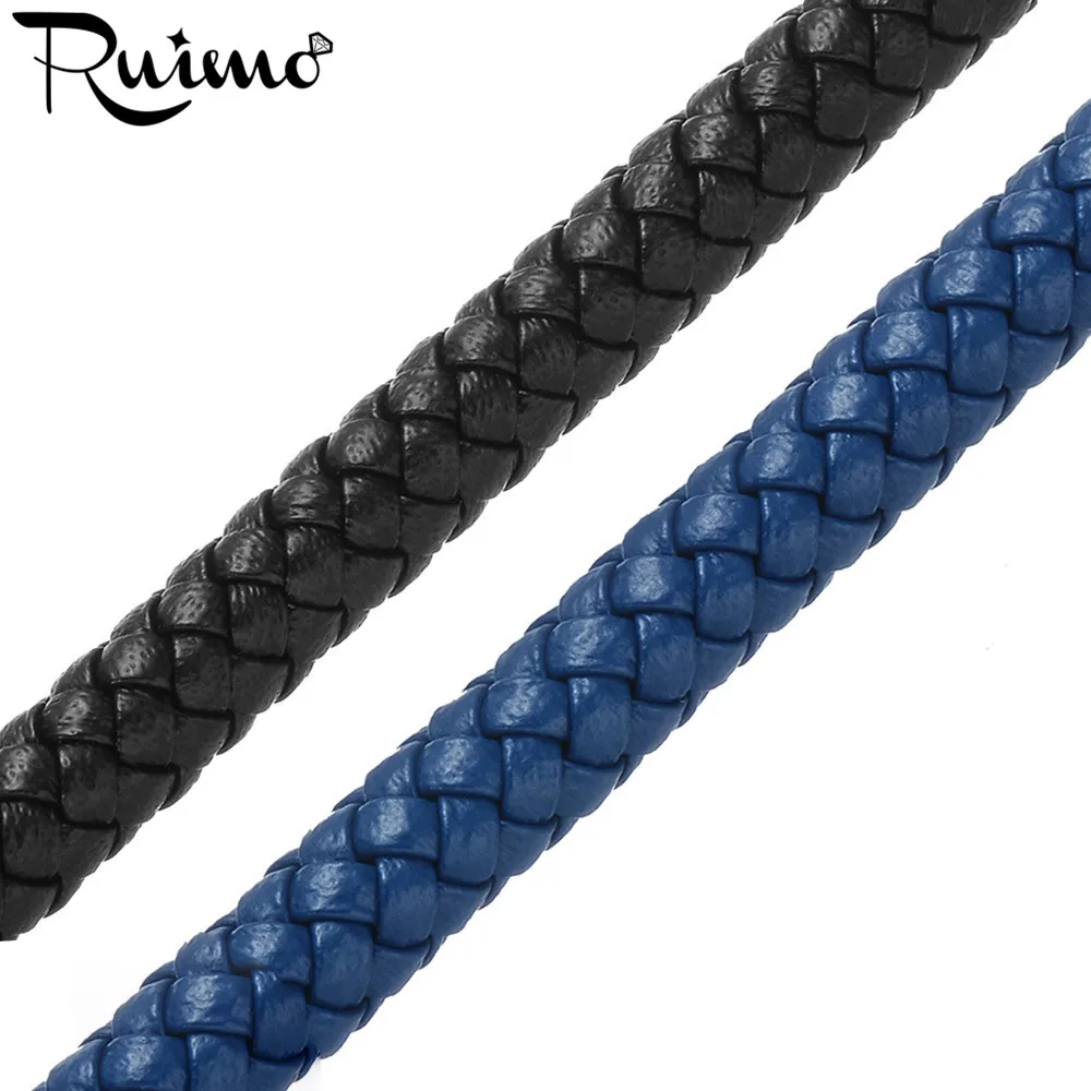 RUIMO 6mm Round Super Fiber Cord Braided Black Blue Leather Rope String For Bracelet Jewelry Making DIY Findings Wholesale 1M
RUIMO 6mm Round Super Fiber Cord Braided Black Blue Leather Rope String For Bracelet Jewelry Making DIY Findings Wholesale 1M