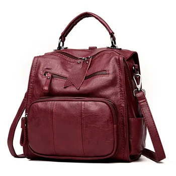 Multifunction Backpacks Leather Travel Shoulder Bags women 2021 Backpack High Quality Women Bag School Bag Backpack Girl Mochila
Multifunction Backpacks Leather Travel Shoulder Bags women 2021 Backpack High Quality Women Bag School Bag Backpack Girl Mochila