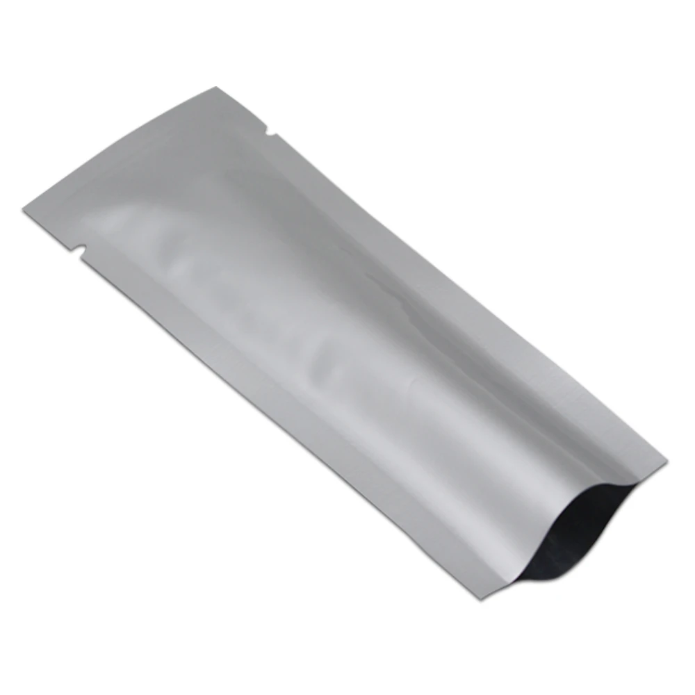 100pcs Silver Open Top Vacuum Seal Pack Pouch for Coffee Candy Packaging Smell Proof Heat Sealable Pure Aluminum Foil Bag 5*11cm
100pcs Silver Open Top Vacuum Seal Pack Pouch for Coffee Candy Packaging Smell Proof Heat Sealable Pure Aluminum Foil Bag 5*11cm