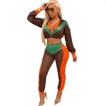 2018 Women Casual Sportwear Tracksuit Two Piece Sets Top and Pants Sexy Patchwork Long Sleeve Hooded Bomber Jacket and Pants Set
2018 Women Casual Sportwear Tracksuit Two Piece Sets Top and Pants Sexy Patchwork Long Sleeve Hooded Bomber Jacket and Pants Set