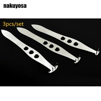 3pcs Monolithic stainless steel double eyelid perforator Microscopic Ophthalmic Instruments Double eyelid Customization 
3pcs Monolithic stainless steel double eyelid perforator Microscopic Ophthalmic Instruments Double eyelid Customization