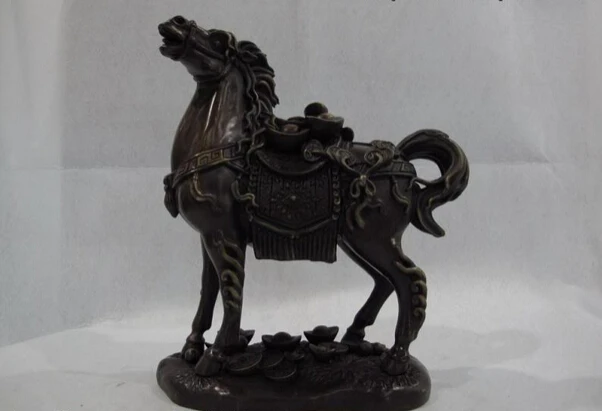song voge gem S1185 Chinese pure bronze copper Lucky horse carry wealth Gold ingot fengshui Statue
song voge gem S1185 Chinese pure bronze copper Lucky horse carry wealth Gold ingot fengshui Statue