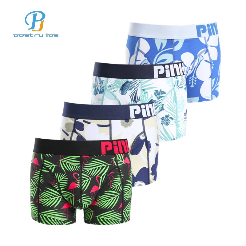 4pcs/lot New Men Underwear Boxer Sexy Cotton Printed Gay Boxer Men Underwear Shorts Men Panties Cuecas Wholesale
4pcs/lot New Men Underwear Boxer Sexy Cotton Printed Gay Boxer Men Underwear Shorts Men Panties Cuecas Wholesale