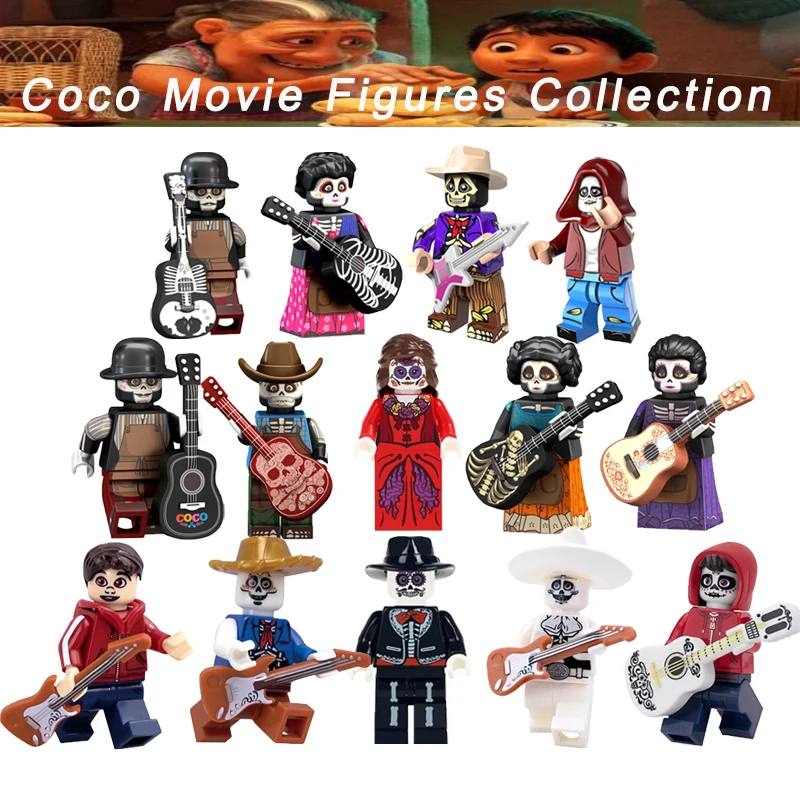 The Day Of The Dead Legoelys Coco Movie Victoria Quirinas Chino Alpacino Action Figures Building Blocks Gift Toys Kids
The Day Of The Dead Legoelys Coco Movie Victoria Quirinas Chino Alpacino Action Figures Building Blocks Gift Toys Kids