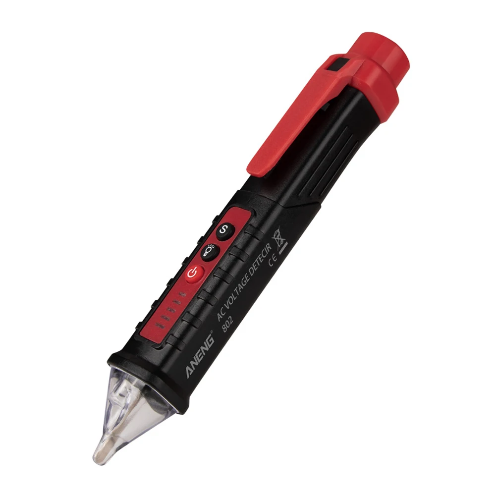 Electric Test Pencil 12-1000V Pen Non Contact AC Voltage Detector Pen Style Voltage Tester Pen LCD Alarm Self-testing Voltage
Electric Test Pencil 12-1000V Pen Non Contact AC Voltage Detector Pen Style Voltage Tester Pen LCD Alarm Self-testing Voltage