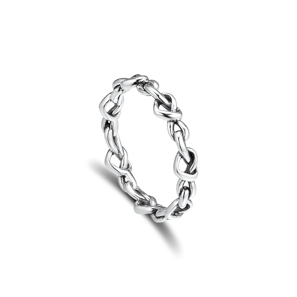 Pandulaso Knotted Hearts Band Ring Mother's Day 925 Sterling-Silver-Rings DIY Fashion Feamle Rings European Jewelry For Women
Pandulaso Knotted Hearts Band Ring Mother's Day 925 Sterling-Silver-Rings DIY Fashion Feamle Rings European Jewelry For Women