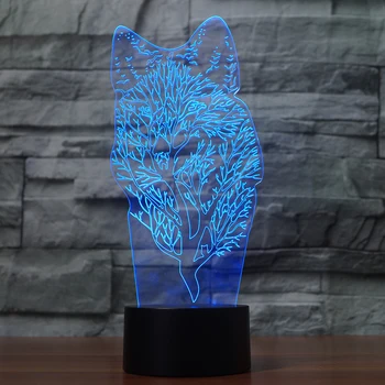 Creative 3D led lamp Wolf tree colorful night lights 7 color touch switches for furniture decoration holiday gifts
Creative 3D led lamp Wolf tree colorful night lights 7 color touch switches for furniture decoration holiday gifts