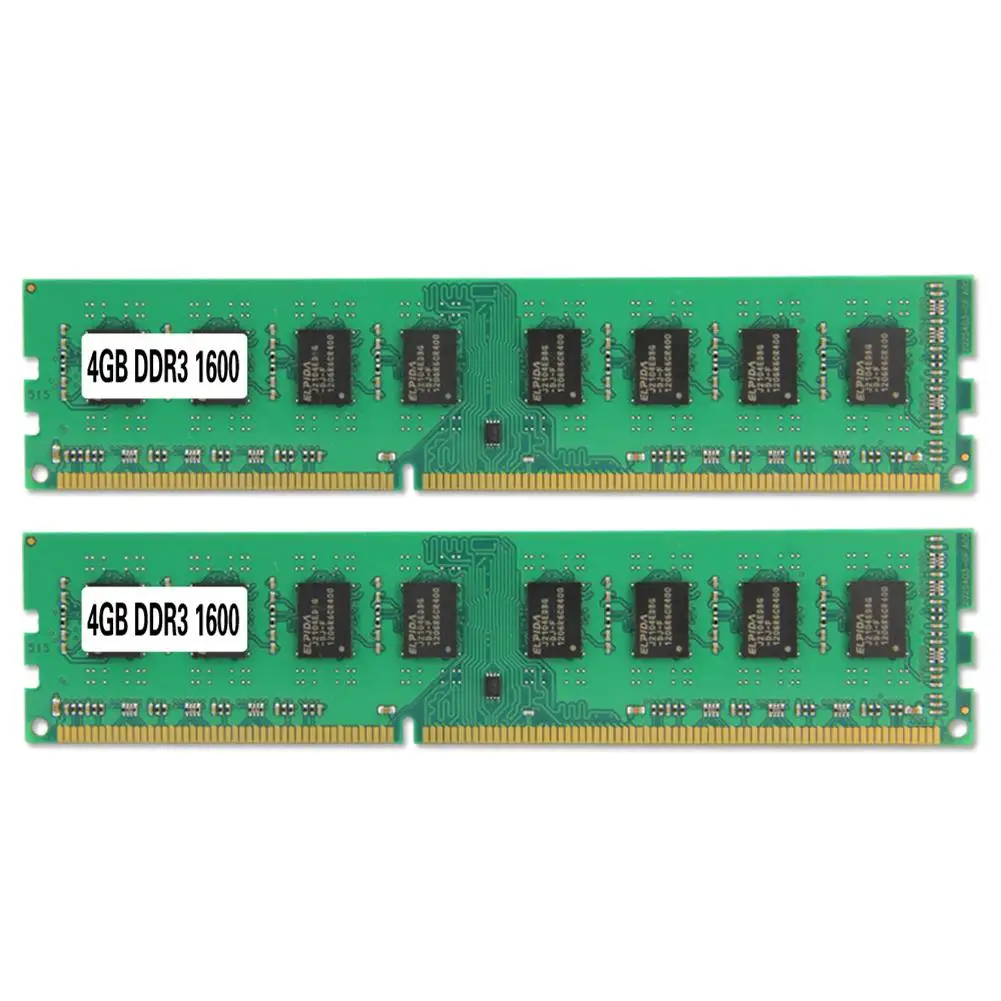2Pcs 4GB DDR3 1600Mnz 240Pin High Speed Read Write Desktop Memory Module Chip 2019NEW
2Pcs 4GB DDR3 1600Mnz 240Pin High Speed Read Write Desktop Memory Module Chip 2019NEW
