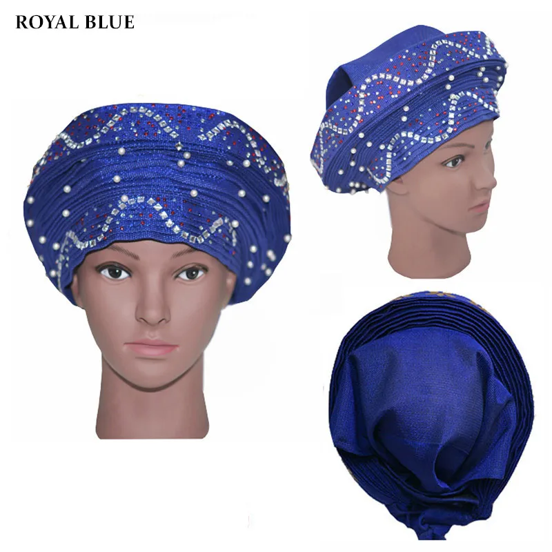 Auto gele nigerian headtie African aso oke headtie with beads 1pc/set Used for party Free shipping ROYAL BLUE AS-1425
Auto gele nigerian headtie African aso oke headtie with beads 1pc/set Used for party Free shipping ROYAL BLUE AS-1425