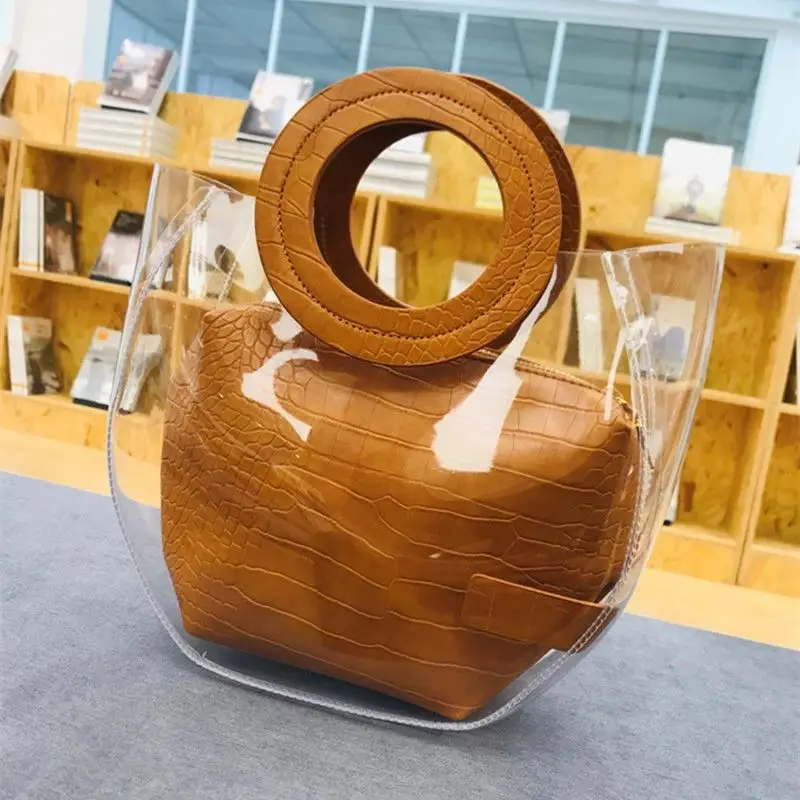 2019 Summer Fashion Women's Composite Bag Transparent Purse Handbags Female All-match Plastic Bag PVC Clear Pocket
2019 Summer Fashion Women's Composite Bag Transparent Purse Handbags Female All-match Plastic Bag PVC Clear Pocket