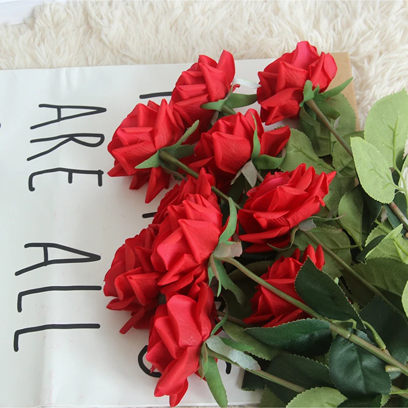 5PCS Real Touch Rose Artificial Flowers Wedding Party Home Decoration Fake Flower Mother's Day Gift Silk Rose Flower
5PCS Real Touch Rose Artificial Flowers Wedding Party Home Decoration Fake Flower Mother's Day Gift Silk Rose Flower