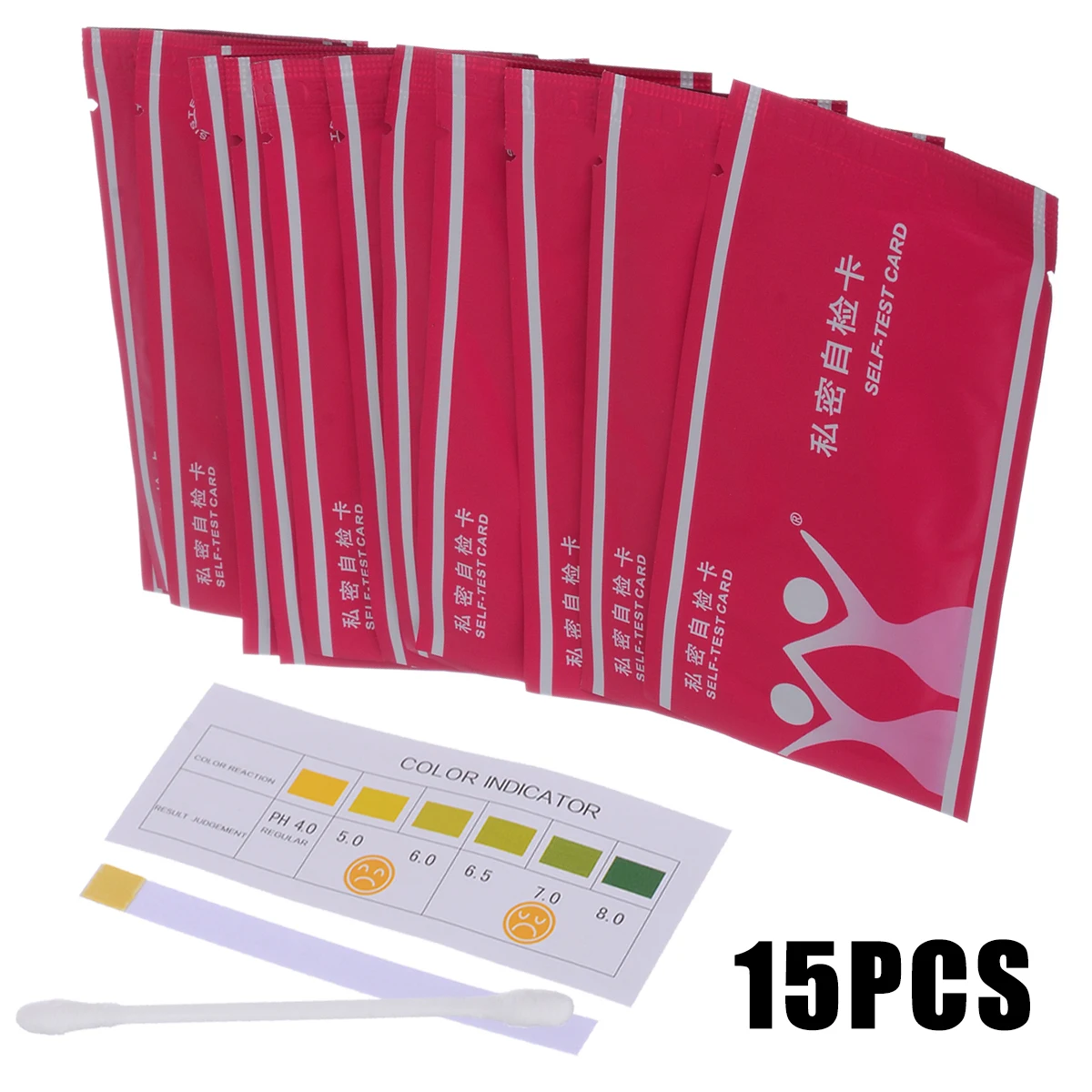 15pcs Vaginal Test Strip Kit Urine Tract Vaginal Vaginosis / Bacterial / Thrush PH Test Strips Essential Self Test Card
15pcs Vaginal Test Strip Kit Urine Tract Vaginal Vaginosis / Bacterial / Thrush PH Test Strips Essential Self Test Card