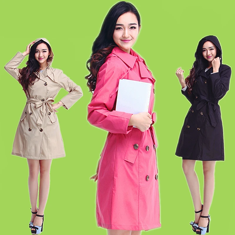 Fashion Rainwear Women Thin Poncho Ladies Waterproof Long Slim Raincoat Adults Rain Coat With Belt 3 Color
Fashion Rainwear Women Thin Poncho Ladies Waterproof Long Slim Raincoat Adults Rain Coat With Belt 3 Color