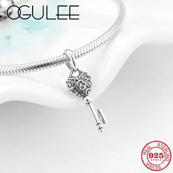 2019 100% 925 Sterling Silver Pendant Beautiful pattern Heart Key Shape beads Fit Original Women Charm Bracelet Jewelry making
2019 100% 925 Sterling Silver Pendant Beautiful pattern Heart Key Shape beads Fit Original Women Charm Bracelet Jewelry making