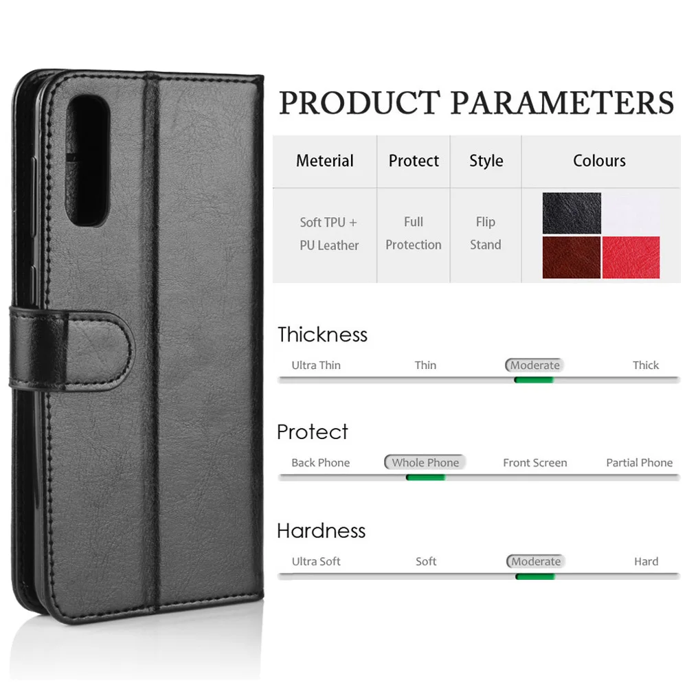 KSAM1192_2_Wallet Leather Case with Card Slots and Stand for Samsung A50 A505 SM-A505F