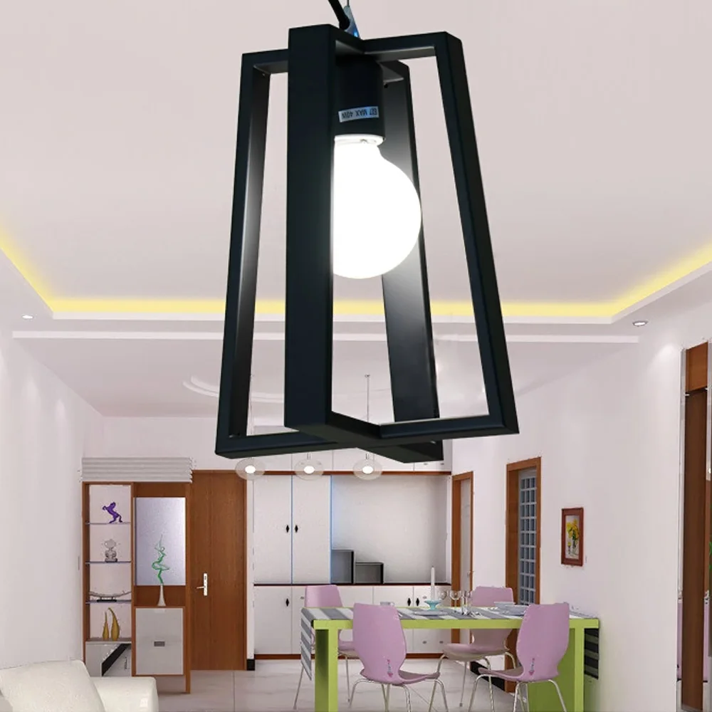 Image Led Modern Pendant Lights Living Room Contracted and Contemporary Art Pendant Lamp Dining Room Rectangle Modern Pendant Lighting