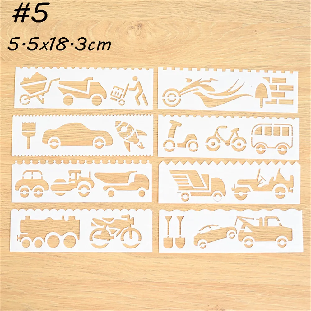 8pcs/set Bike Car Theme Layering Stencils For Walls Painting Scrapbooking Stamp Album Decor Embossing Paper Card Template
8pcs/set Bike Car Theme Layering Stencils For Walls Painting Scrapbooking Stamp Album Decor Embossing Paper Card Template