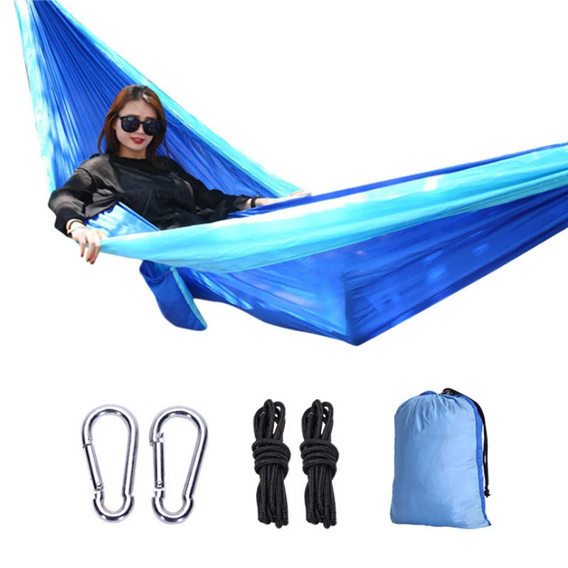 Outdoor tent hammock umbrella cloth encryption mesh double hammock ultralight nylon camping aerial hammock
Outdoor tent hammock umbrella cloth encryption mesh double hammock ultralight nylon camping aerial hammock