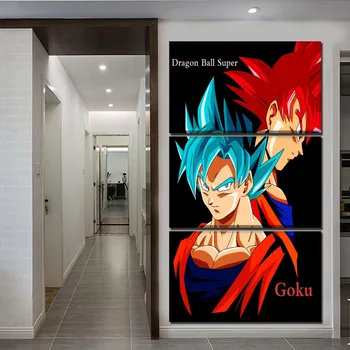 Home Decor Canvas Paintings 3 Pieces Dragon Ball Super Goku Pictures Anime Wall Art Printed Modular Poster For Living Room
Home Decor Canvas Paintings 3 Pieces Dragon Ball Super Goku Pictures Anime Wall Art Printed Modular Poster For Living Room