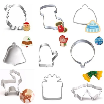 Christmas Cookie Cutter Stainless Steel Cut Candy Biscuit Mold Cooking Tools Christmas Theme Metal Cutters Mould Snowflake Snowm
Christmas Cookie Cutter Stainless Steel Cut Candy Biscuit Mold Cooking Tools Christmas Theme Metal Cutters Mould Snowflake Snowm