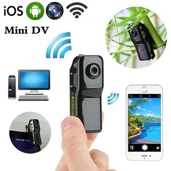 32GB Card+Mini Wifi Wireless Outdoor Portable Camera Mini DV Wireless IP Camera HD Cam Voice