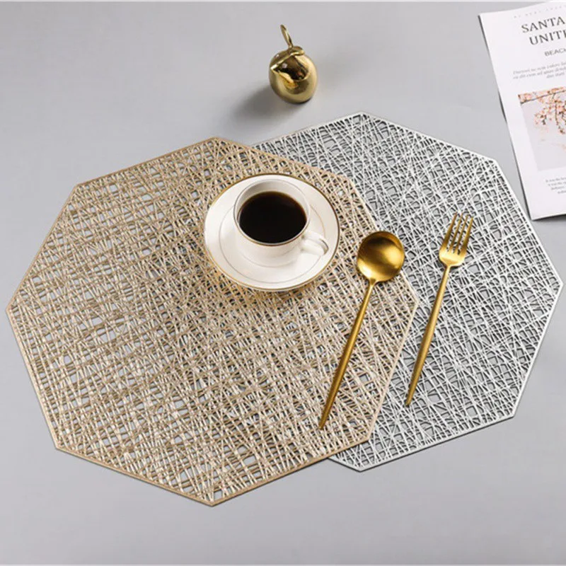 PVC Octagonal Hollow Anti-Slip Insulation Pad Creative PVC Place Mat For Dinner Table Plastic Octagonal Hollow Non Slip Mats
PVC Octagonal Hollow Anti-Slip Insulation Pad Creative PVC Place Mat For Dinner Table Plastic Octagonal Hollow Non Slip Mats