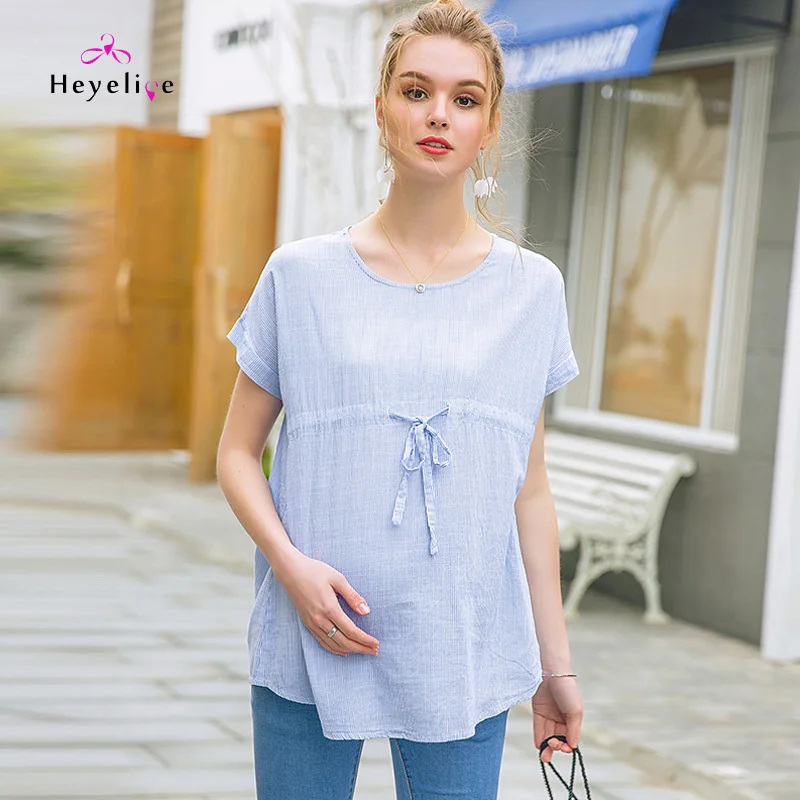 High Quality Maternity Clothing Tops Short Sleeves Tees Waist Adjustable Maternity Tops Pregnancy Tees Striped Pregnancy Clothes
High Quality Maternity Clothing Tops Short Sleeves Tees Waist Adjustable Maternity Tops Pregnancy Tees Striped Pregnancy Clothes