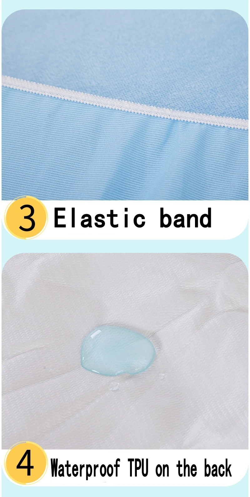 Waterproof TPU on the back
