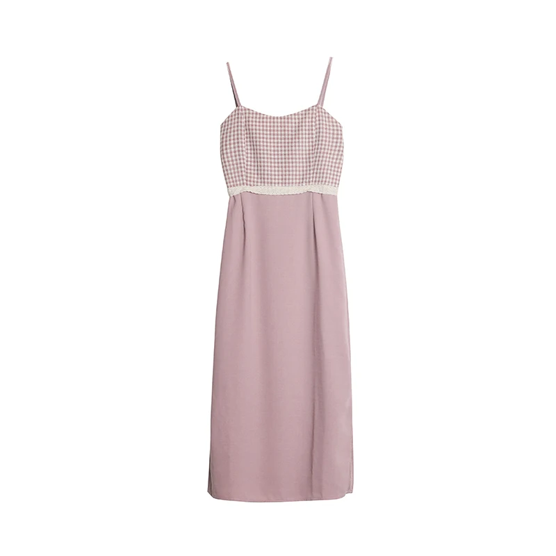 PERHAPS U pink vintage plaid lace patchwork v neck strap sleeveless pencil dress elegant summer sexy D0368
PERHAPS U pink vintage plaid lace patchwork v neck strap sleeveless pencil dress elegant summer sexy D0368