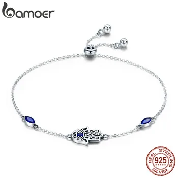 BAMOER Hamsa Hand Chain Bracelet for Women Sterling Silver 925 Guardian Protection Bracelets Birthday Gifts Korean Jewelry
BAMOER Hamsa Hand Chain Bracelet for Women Sterling Silver 925 Guardian Protection Bracelets Birthday Gifts Korean Jewelry