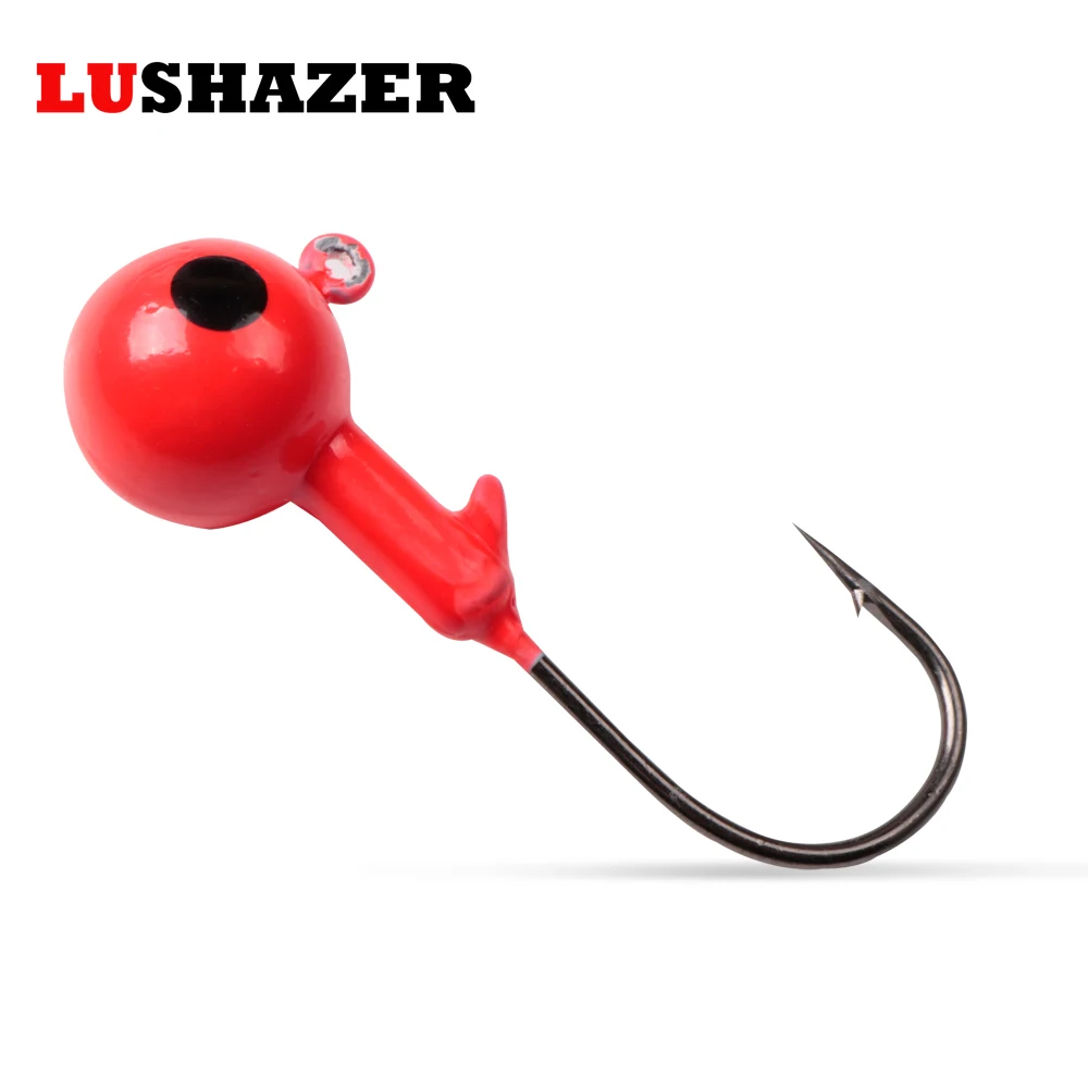 LUSHAZER jig fishing hooks fish hook 3.5g 5g 7g 10g 14g 21g red Lead Round Head Fishing Jigs Hooks High Quality fishing hooks
LUSHAZER jig fishing hooks fish hook 3.5g 5g 7g 10g 14g 21g red Lead Round Head Fishing Jigs Hooks High Quality fishing hooks