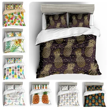 3D Bedding Set Pineapple Print Duvet cover set Twin queen double king lifelike bedclothes with pillowcase white home Textiles
3D Bedding Set Pineapple Print Duvet cover set Twin queen double king lifelike bedclothes with pillowcase white home Textiles