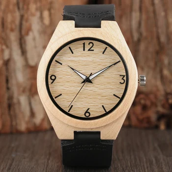 Fashion Simple Bamboo Wooden Watches for Men Top Brand Luxury Quartz Leather Band Casual Sport Wrist Watches in Gift
Fashion Simple Bamboo Wooden Watches for Men Top Brand Luxury Quartz Leather Band Casual Sport Wrist Watches in Gift