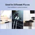 TOPK Cable Organizer Silicone USB Cable Winder Desktop Tidy Management Clips Cable Holder for Mouse Headphone Wire Organizer