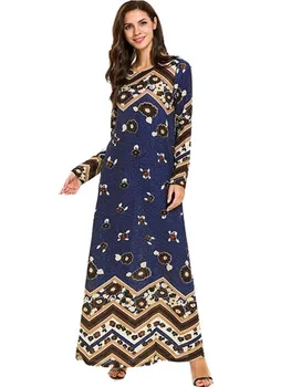 Women Muslim Fashion Ramadan Kaftans Vestidos Stretch Large Women's Printing Long Sleeve Thin Section Wave Pattern Muslim Dress
Women Muslim Fashion Ramadan Kaftans Vestidos Stretch Large Women's Printing Long Sleeve Thin Section Wave Pattern Muslim Dress