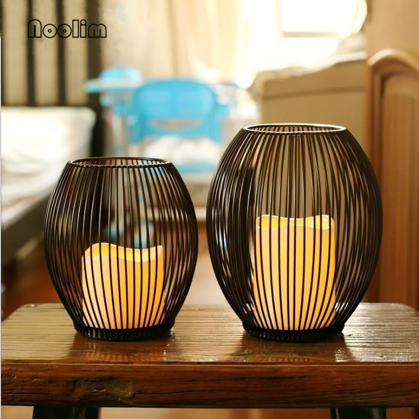 NooLim-Europe Style Black LED Iron Lantern Electric Candle Holder for Home Decoration
NooLim-Europe Style Black LED Iron Lantern Electric Candle Holder for Home Decoration