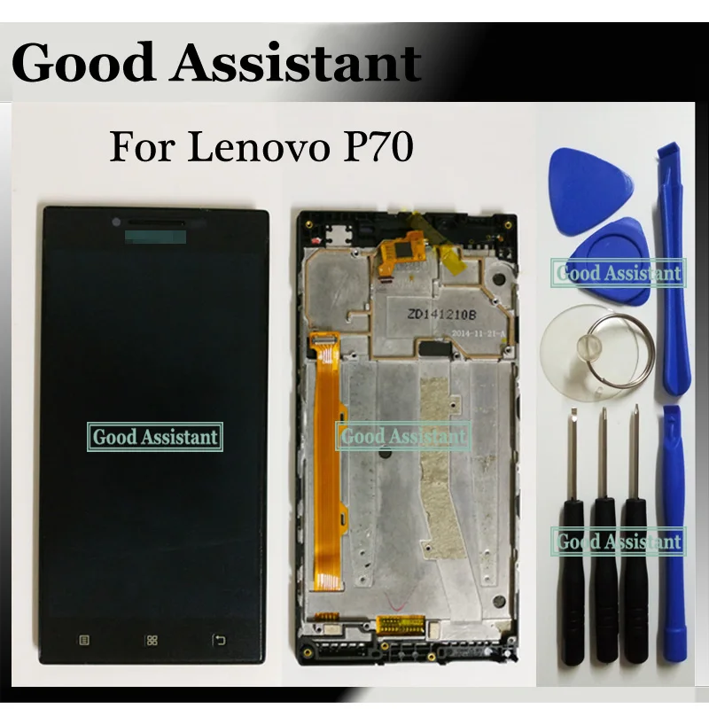 Черный/белый 5 0 дюймов для Lenovo P70 P70-T P70t P70-A P70a ЖК-дисплей + сенсорный экран