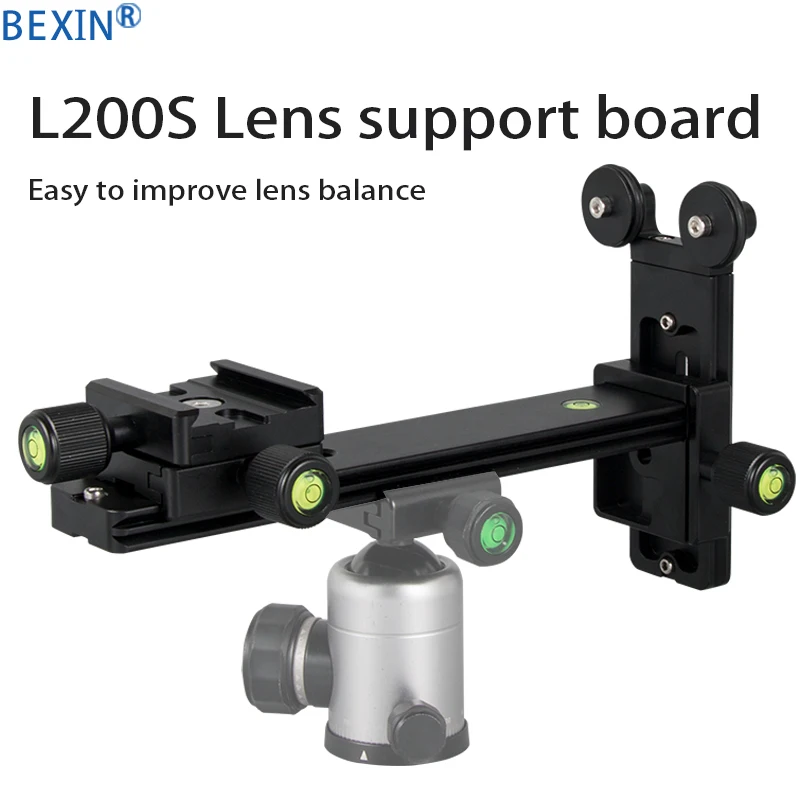 BEXIN L-200S Telephoto Lens support Quick release board Plate For Arca Swiss standard 1/4 Screw adapter for Camera Tripod
BEXIN L-200S Telephoto Lens support Quick release board Plate For Arca Swiss standard 1/4 Screw adapter for Camera Tripod