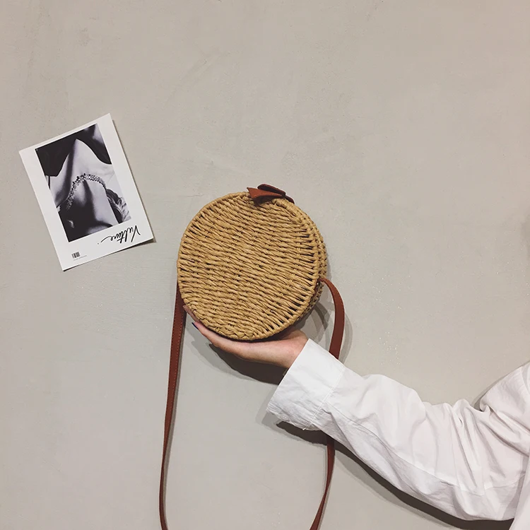 Sac à main en osier avec bandoulière - COULEUR Sac à main en osier avec bandoulière - COULEUR