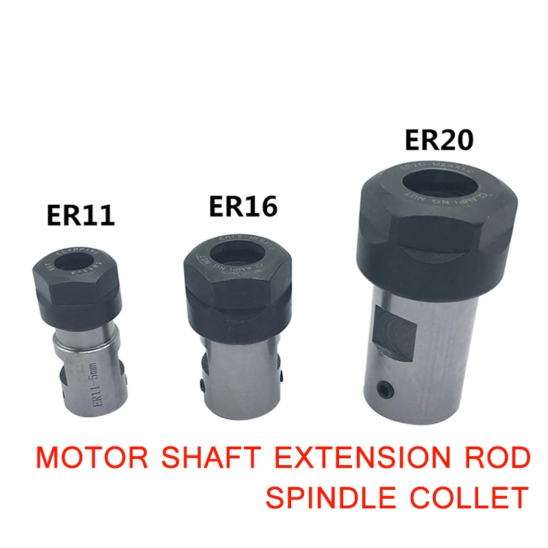 ER11 Collet Chuck Motor Shaft Extension Rod Spindle Collet Lathe Tools Holder Inner 5MM 6MM 8MM For CNC Milling Boring Grinding
ER11 Collet Chuck Motor Shaft Extension Rod Spindle Collet Lathe Tools Holder Inner 5MM 6MM 8MM For CNC Milling Boring Grinding