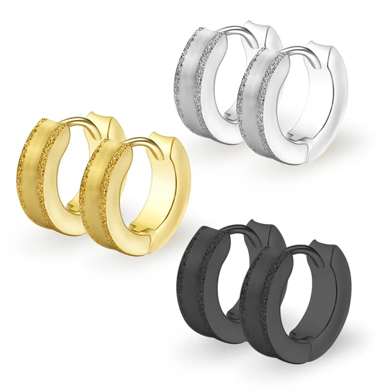 1Pair New Men's Hoop Earrings Small Creoles Titanium 316L Surgical Steel Silver Gold Black 4x13mm Anti-allergic Punk Jewelry
1Pair New Men's Hoop Earrings Small Creoles Titanium 316L Surgical Steel Silver Gold Black 4x13mm Anti-allergic Punk Jewelry