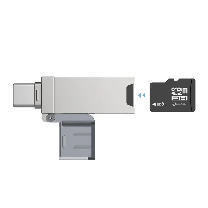 DM CR006 USB C кардридер Micro SD/TF Type мульти памяти для MacBook или смартфона с интерфейсом USB-C
