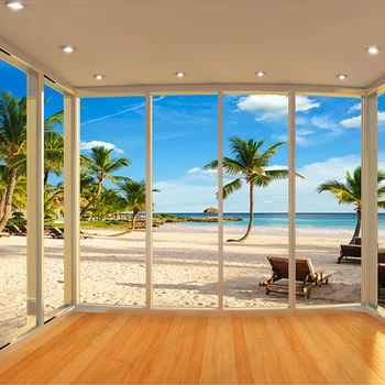 Custom Photo Wallpaper 3D Window Natural Landscape Large Mural Beach Seascape Wallpapers Living Room TV Background Wallpaper 3D
Custom Photo Wallpaper 3D Window Natural Landscape Large Mural Beach Seascape Wallpapers Living Room TV Background Wallpaper 3D