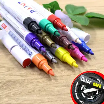 Colorful waterproof pen car tire tread writing CD metal permanent paint marker graffiti oily marker multicolor caneta stationery
Colorful waterproof pen car tire tread writing CD metal permanent paint marker graffiti oily marker multicolor caneta stationery