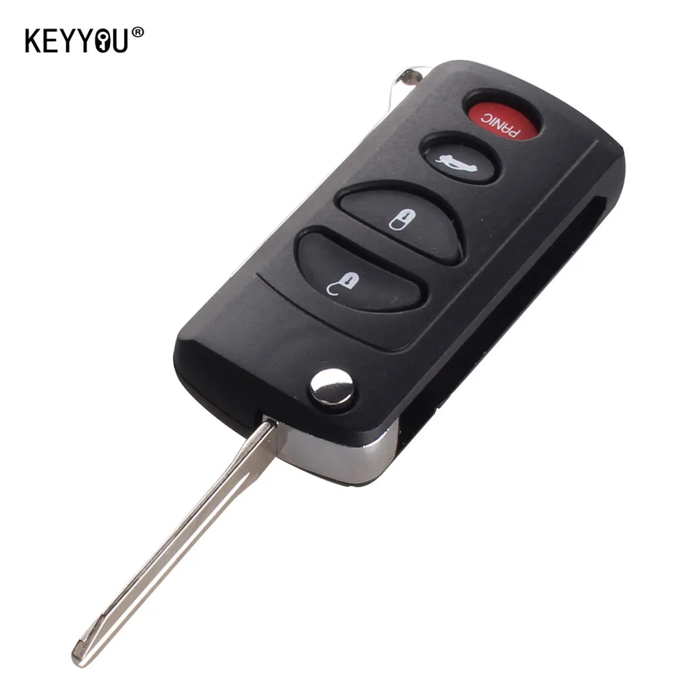 KEYYOU 4 Buttons Remote Folding Car Key Shell Cover Uncut Blank Flip Key Shell Case For Chrysler Dodge Jeep New
KEYYOU 4 Buttons Remote Folding Car Key Shell Cover Uncut Blank Flip Key Shell Case For Chrysler Dodge Jeep New