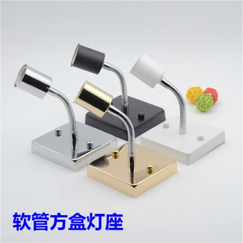 E27 steering hose lamp holder Ceiling plate Square lamp holder Dress Restaurant Bar corridor lamp Lighting accessories DIY
E27 steering hose lamp holder Ceiling plate Square lamp holder Dress Restaurant Bar corridor lamp Lighting accessories DIY