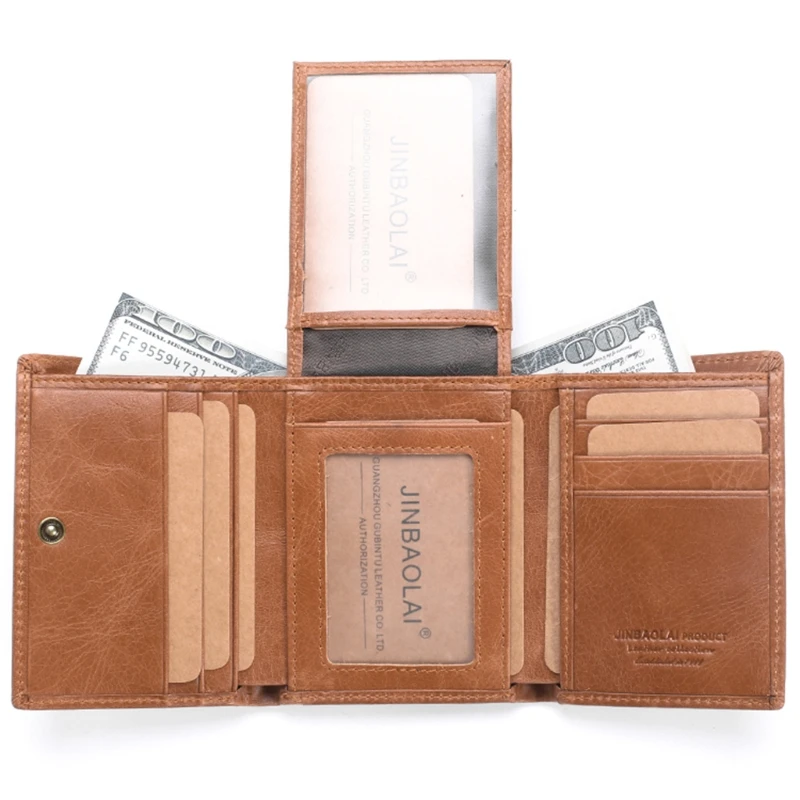 THINKTHENDO Men RFID Blocking Short Wallet Leather Business Credit Card Holder Fashion Luxury Men Wallets 3 Fold Short Purse
THINKTHENDO Men RFID Blocking Short Wallet Leather Business Credit Card Holder Fashion Luxury Men Wallets 3 Fold Short Purse